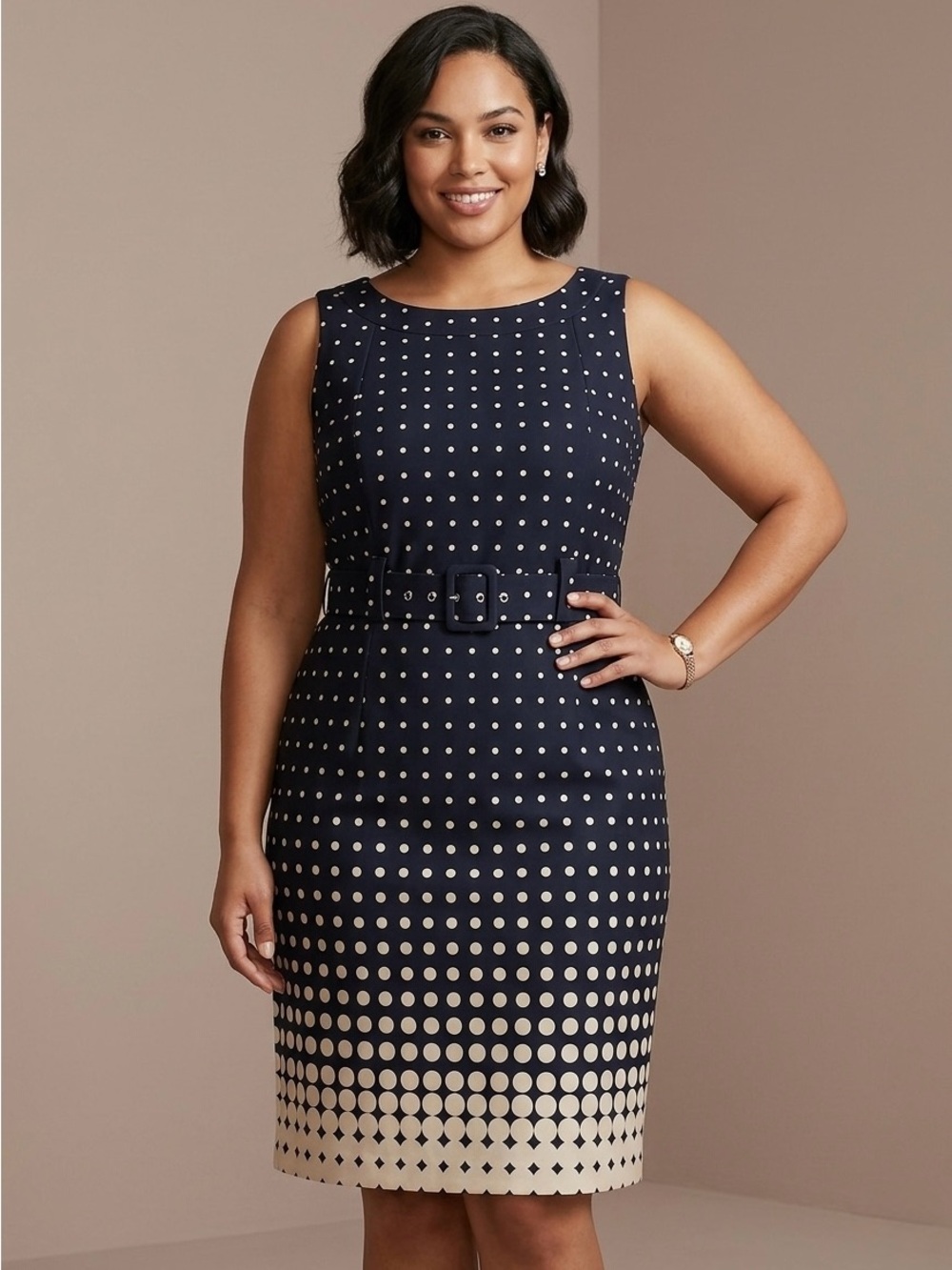 I LE New York Sleeveless Sheath Dress